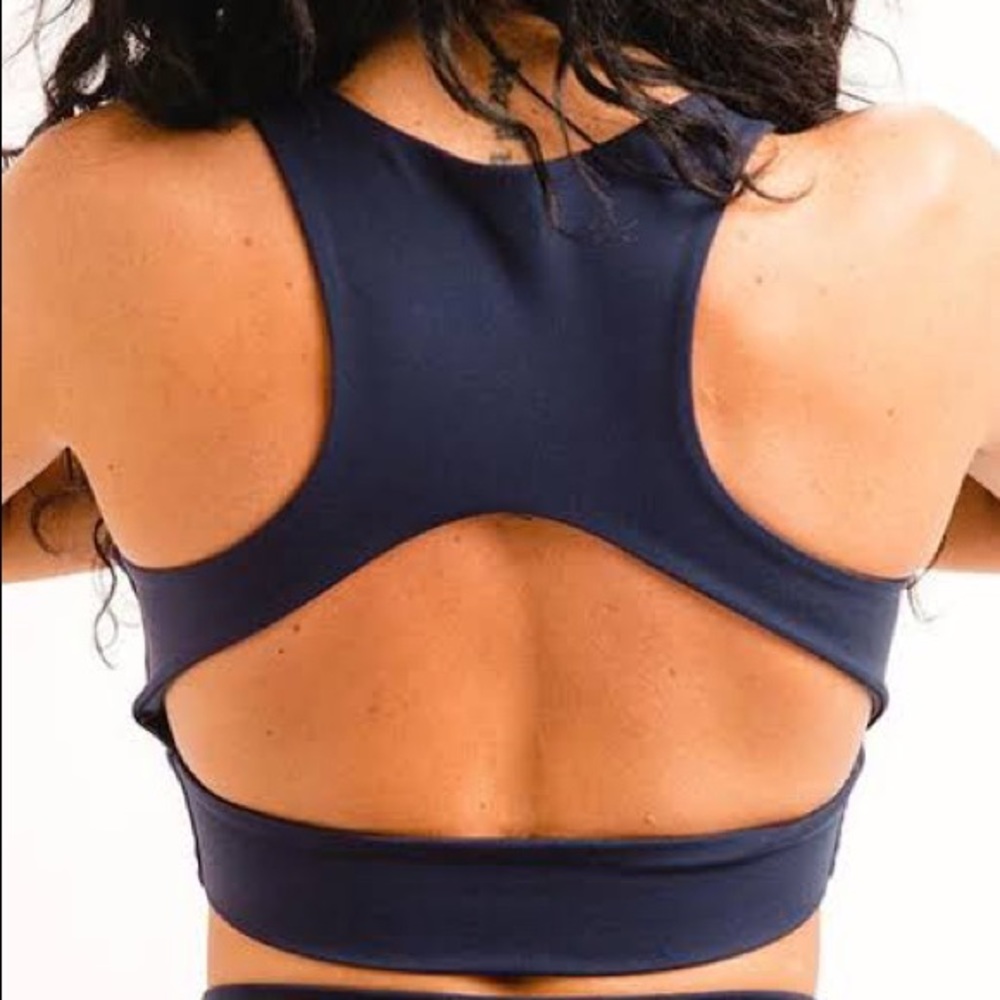 H&M Back Cut Out Black Sport Bra